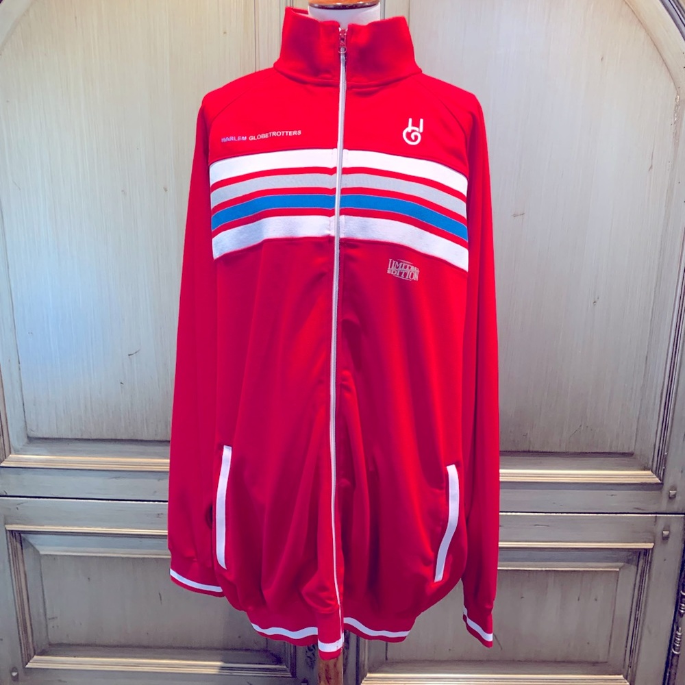 3XXXL athletic jacket. Harlem globe Trotter. Red white and blue.